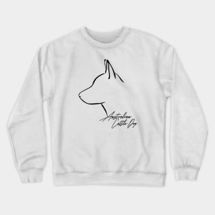 Proud Australian Cattle Dog profile dog lover gift Crewneck Sweatshirt